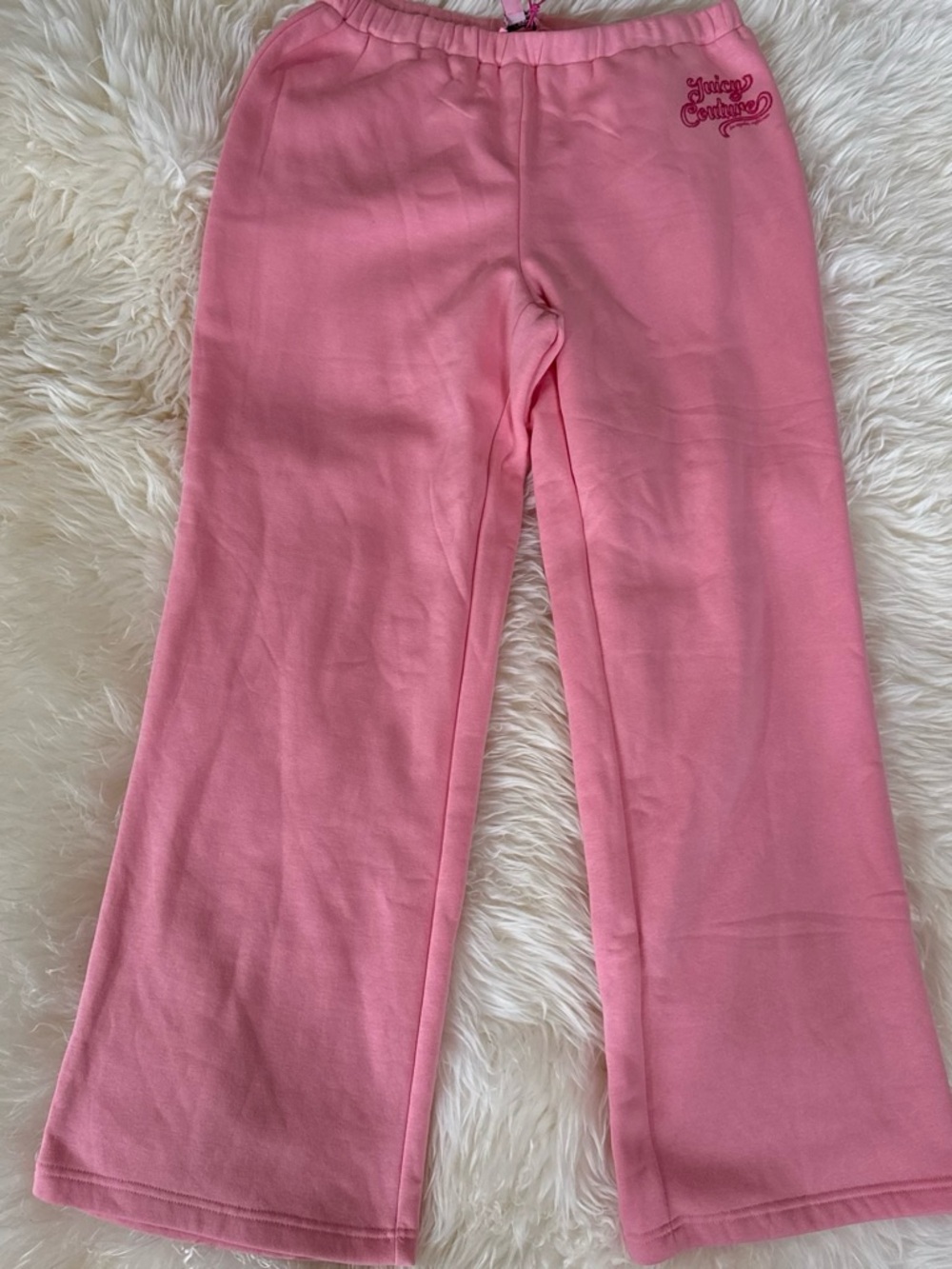 Juicy Couture Girls Pink Sweatpants with Logo